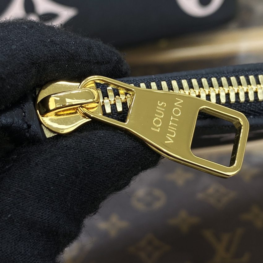 Replica Louis Vuitton Neverfull MM Black Pink 4 Replica Louis Vuitton Neverfull MM Black Pink - ultra-realistic fake designer tote