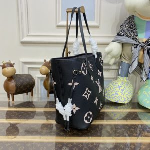 Replica Louis Vuitton Neverfull MM Black Pink 9 Replica Louis Vuitton Neverfull MM Black Pink - top-tier luxury replica shoulder bag