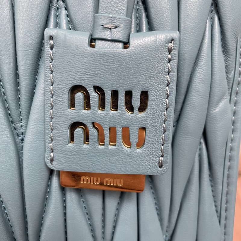 Replica Miu Miu Matelassé Tote Blue 3 Replica Miu Miu Matelassé Tote Blue - ultra-realistic fake designer tote