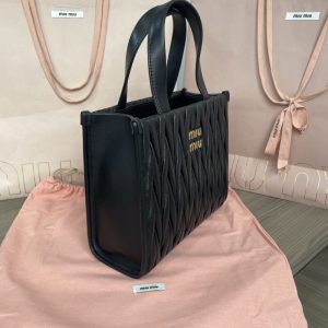 Replica Miu Miu Matelassé Tote Black 6 Replica Miu Miu Matelassé Tote Black - high-end fake designer purse