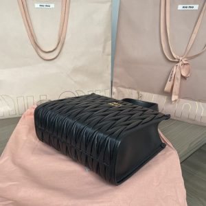 Replica Miu Miu Matelassé Tote Black 9 Replica Miu Miu Matelassé Tote Black - authentic-look luxury purse replica