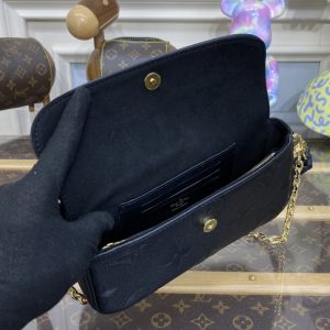 Replica Louis Vuitton Wallet on Chain Ivy Black 5 Replica Louis Vuitton Wallet on Chain Ivy Black - premium-grade designer purse dupe