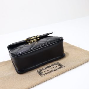 Replica Gucci Gucci Deco Double G Black 6 Replica Gucci Gucci Deco Double G Black - top-tier luxury replica shoulder bag