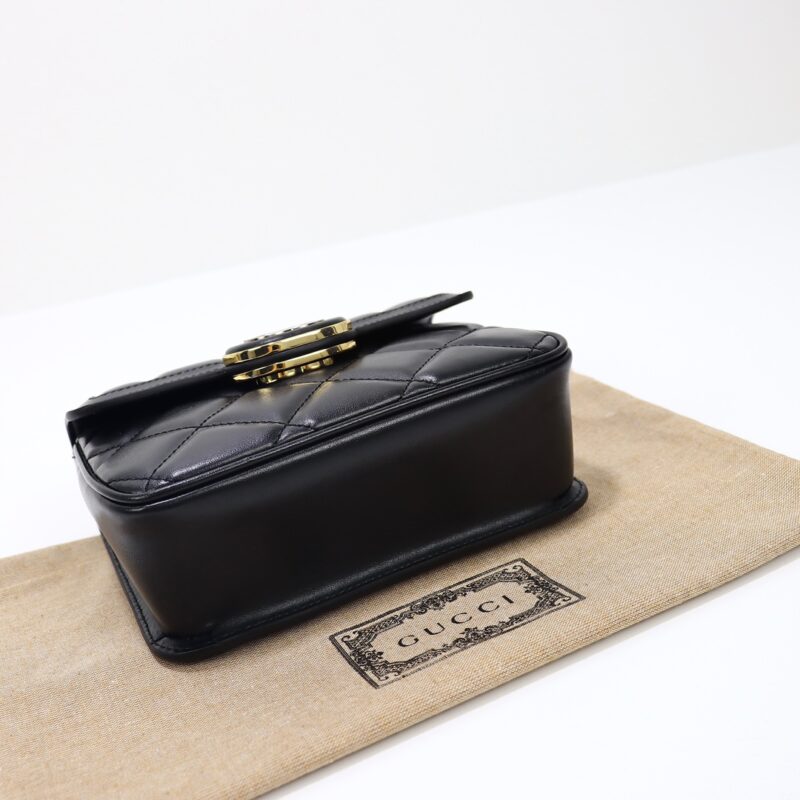 Replica Gucci Gucci Deco Double G Black 6 Replica Gucci Gucci Deco Double G Black - top-tier luxury replica shoulder bag