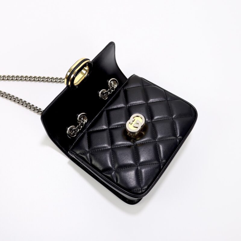 Replica Gucci Gucci Deco Double G Black 7 Replica Gucci Gucci Deco Double G Black - premium-grade designer purse dupe