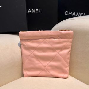 Replica CHANEL 23s Mini Garbage Bag Pink 2 Replica CHANEL 23s Mini Garbage Bag Pink - high-accuracy replica luxury purse