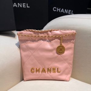 Replica CHANEL 23s Mini Garbage Bag Pink 1 Replica CHANEL 23s Mini Garbage Bag Pink - realistic designer-inspired fake bag