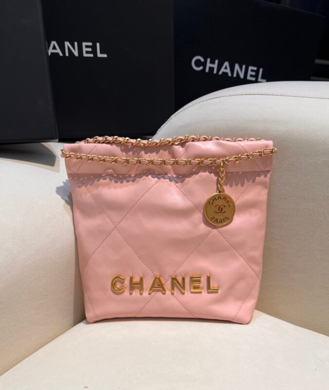 Replica CHANEL 23s Mini Garbage Bag Pink 1 Replica CHANEL 23s Mini Garbage Bag Pink - realistic designer-inspired fake bag