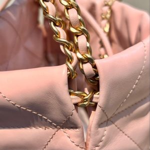Replica CHANEL 23s Mini Garbage Bag Pink 4 Replica CHANEL 23s Mini Garbage Bag Pink - high-accuracy replica luxury purse
