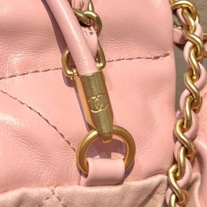 Replica CHANEL 23s Mini Garbage Bag Pink 5 Replica CHANEL 23s Mini Garbage Bag Pink - premium 1:1 fake handbag model