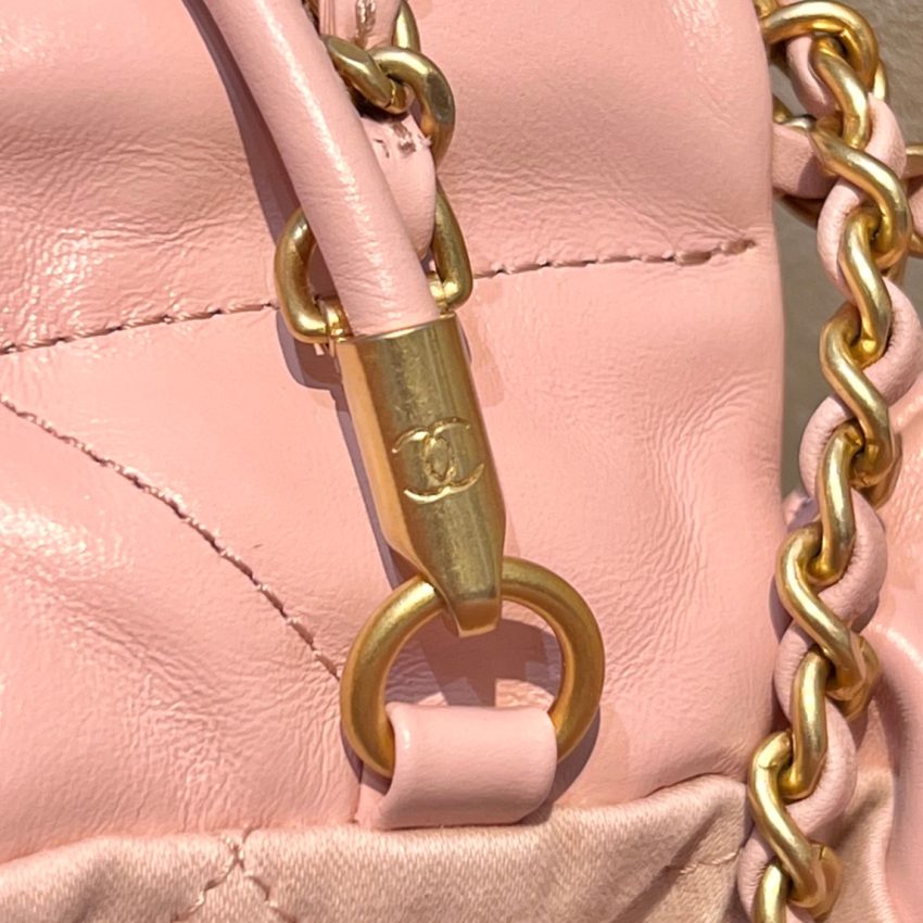 Replica CHANEL 23s Mini Garbage Bag Pink 5 Replica CHANEL 23s Mini Garbage Bag Pink - premium 1:1 fake handbag model
