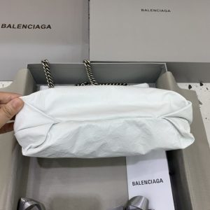 Replica Balenciaga Crush Small Tote White 2 Replica Balenciaga Crush Small Tote White - premium-grade designer purse dupe