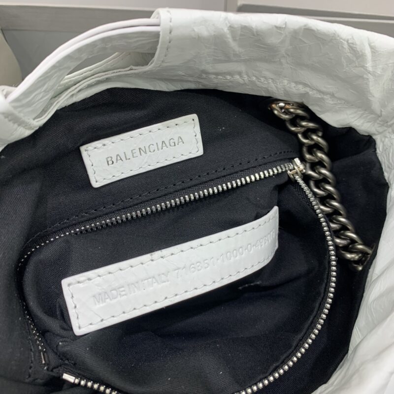 Replica Balenciaga Crush Small Tote White 4 Replica Balenciaga Crush Small Tote White - 1:1 designer replica handbag