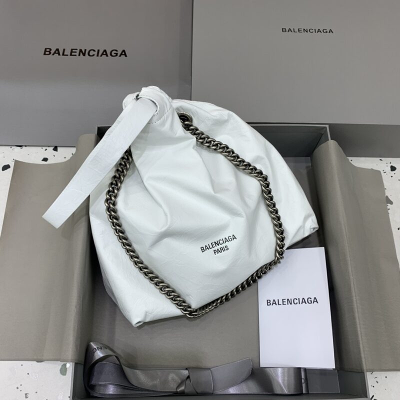 Replica Balenciaga Crush Small Tote White 1 Replica Balenciaga Crush Small Tote White - near-authentic luxury replica handbag