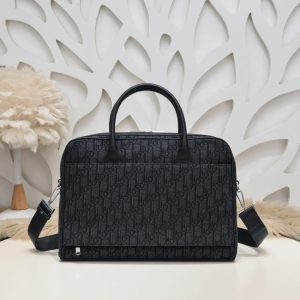 Replica Dior Oblique Briefcase Black 2 Replica Dior Oblique Briefcase Black - best quality luxury bag dupe