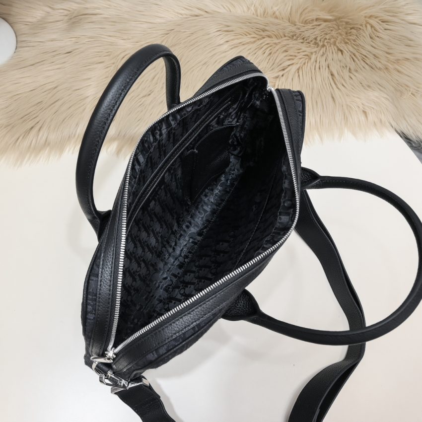 Replica Dior Oblique Briefcase Black 5 Replica Dior Oblique Briefcase Black - high-accuracy replica luxury purse