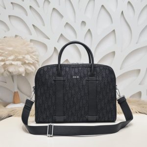 Replica Dior Oblique Briefcase Black 1 Replica Dior Oblique Briefcase Black - high-end fake designer purse