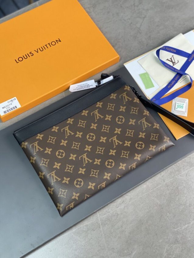Replica Louis Vuitton To Go Pochette Brown 5 Replica Louis Vuitton To Go Pochette Brown - premium 1:1 fake handbag model