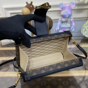 Replica Louis Vuitton Petite Malle Dark Brown 3 Replica Louis Vuitton Petite Malle Dark Brown - near-authentic luxury replica handbag