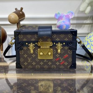 Replica Louis Vuitton Petite Malle Dark Brown 1 Replica Louis Vuitton Petite Malle Dark Brown - premium-grade designer purse dupe