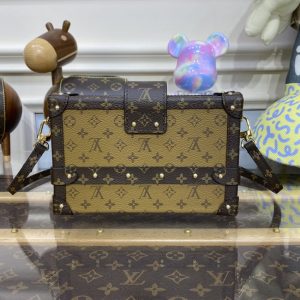 Replica Louis Vuitton Petite Malle Brown 2 Replica Louis Vuitton Petite Malle Brown - realistic designer-inspired fake bag