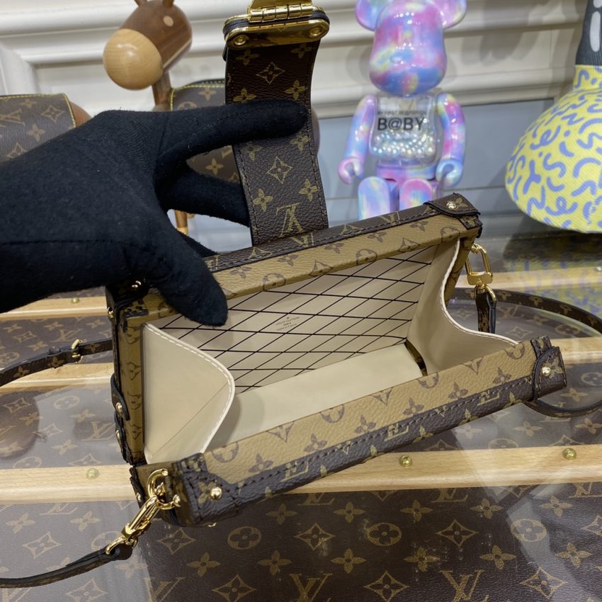 Replica Louis Vuitton Petite Malle Brown 6 Replica Louis Vuitton Petite Malle Brown - 1:1 designer replica handbag