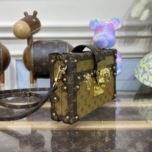 Replica Louis Vuitton Petite Malle Brown 7 Replica Louis Vuitton Petite Malle Brown - premium 1:1 fake handbag model