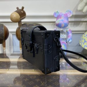 Replica Louis Vuitton Petite Malle Full Black 2 Replica Louis Vuitton Petite Malle Full Black - high-accuracy replica luxury purse