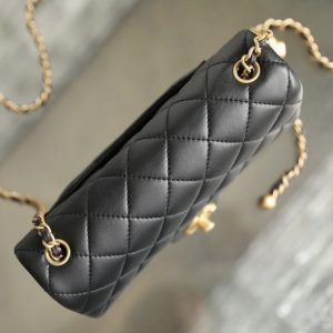 Replica CHANEL CF 17cm Golden Ball Black 2 Replica CHANEL CF 17cm Golden Ball Black - authentic-look luxury purse replica