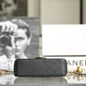 Replica CHANEL CF 17cm Golden Ball Black 6 Replica CHANEL CF 17cm Golden Ball Black - premium-grade designer purse dupe