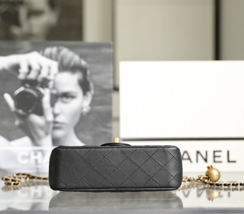 Replica CHANEL CF 17cm Golden Ball Black 6 Replica CHANEL CF 17cm Golden Ball Black - premium-grade designer purse dupe