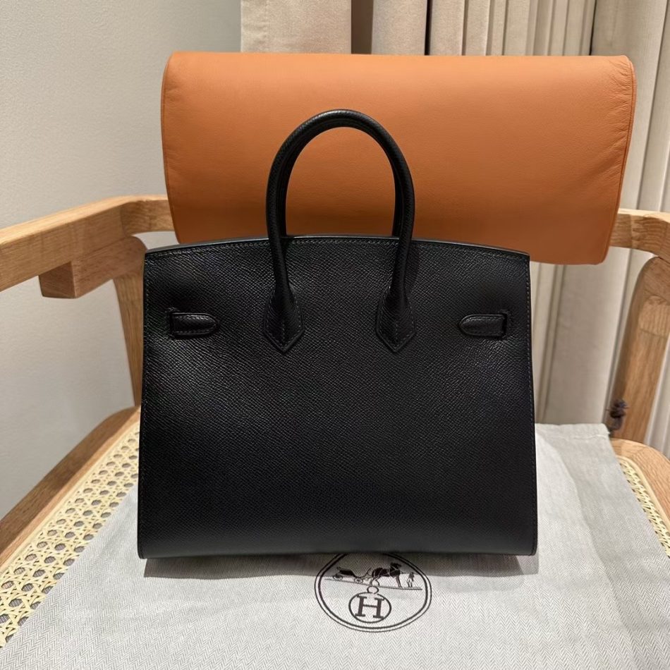 Replica Hermes Birkin Epsom Black Noir Gold 2 Replica Hermes Birkin Epsom Black Noir Gold - 1:1 designer replica handbag