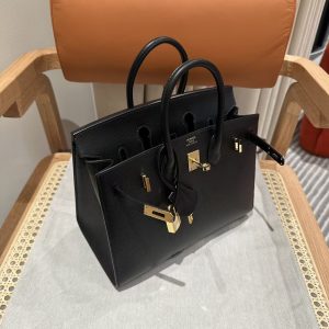 Replica Hermes Birkin Epsom Black Noir Gold 4 Replica Hermes Birkin Epsom Black Noir Gold - ultra-realistic fake designer tote