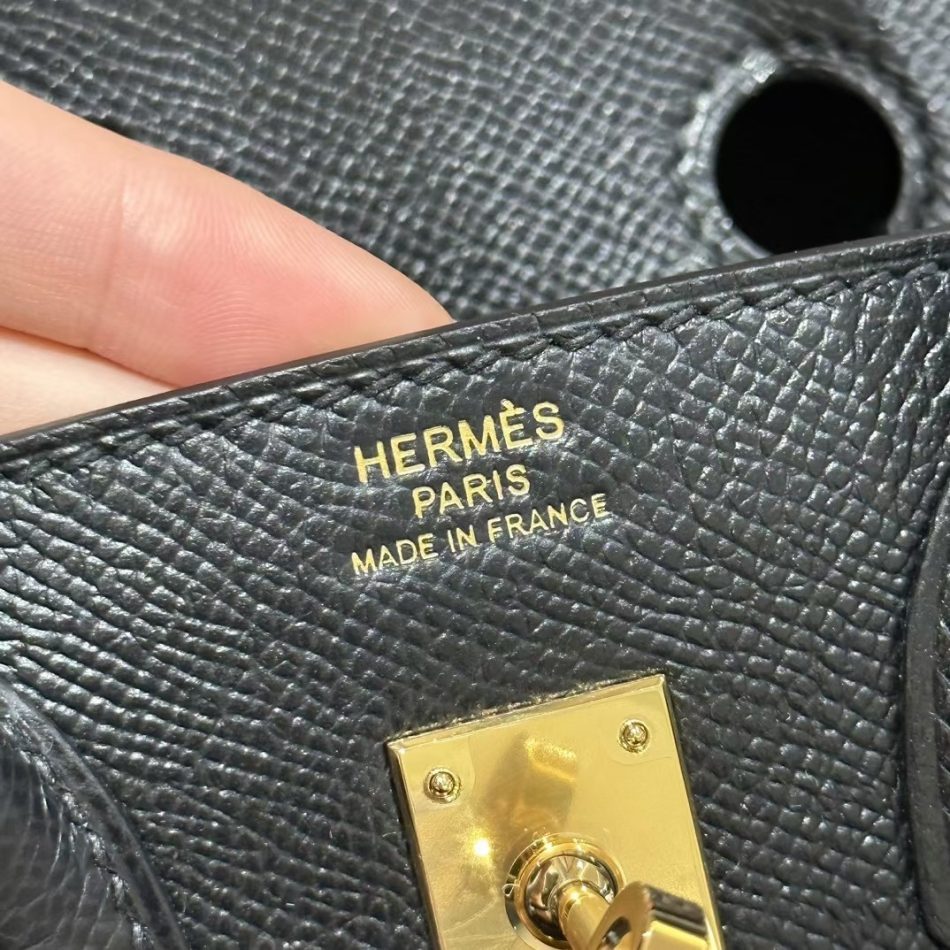 Replica Hermes Birkin Epsom Black Noir Gold 8 Replica Hermes Birkin Epsom Black Noir Gold - high-accuracy replica luxury purse