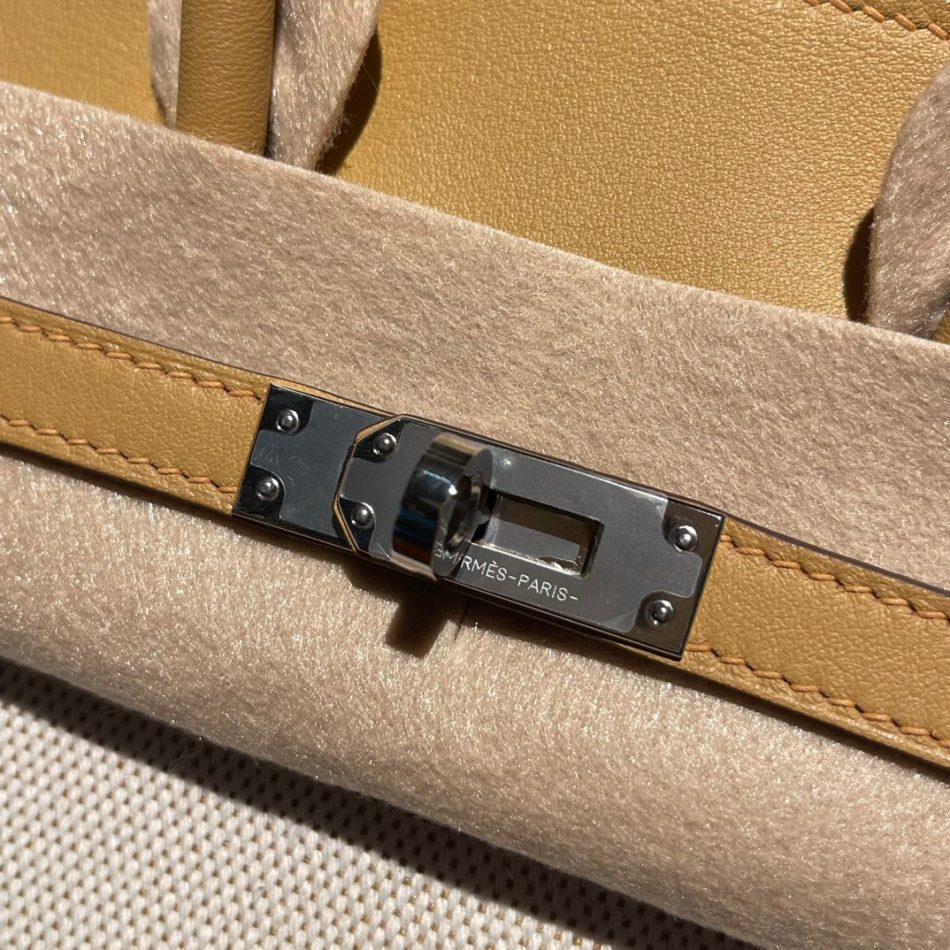 Replica Hermes Birkin Swift Marsala Brown Silver - top-rated replica designer bag