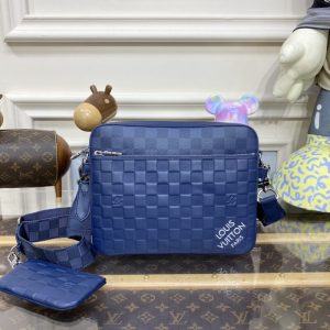 Replica Louis Vuitton Trio Messenger Blue Grid 1 Replica Louis Vuitton Trio Messenger Blue Grid - elite superclone designer purse