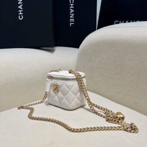 Replica CHANEL 23P Heart Lipstick Bag White 2 Replica CHANEL 23P Heart Lipstick Bag White - elite superclone designer purse