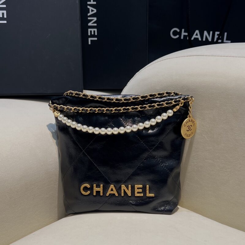Replica CHANEL 23s Mini Garbage Bag Black 1 Replica CHANEL 23s Mini Garbage Bag Black - high-end fake designer purse