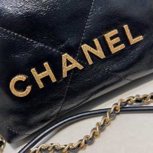 Replica CHANEL 23s Mini Garbage Bag Black 5 Replica CHANEL 23s Mini Garbage Bag Black - top-tier luxury replica shoulder bag