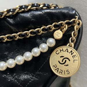 Replica CHANEL 23s Mini Garbage Bag Black 6 Replica CHANEL 23s Mini Garbage Bag Black - ultra-realistic fake designer tote