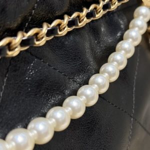 Replica CHANEL 23s Mini Garbage Bag Black 9 Replica CHANEL 23s Mini Garbage Bag Black - elite superclone designer purse