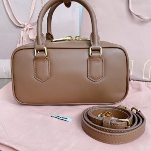 Replica Miu Miu Arcadie Small Full Brown 9 Replica Miu Miu Arcadie Small Full Brown - top-tier luxury replica shoulder bag