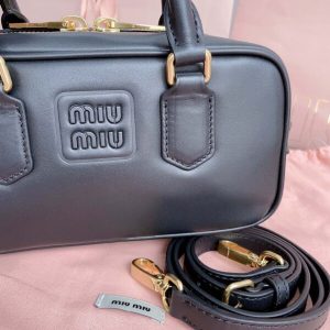 Replica Miu Miu Arcadie Small Full Black 2 Replica Miu Miu Arcadie Small Full Black - best quality luxury bag dupe