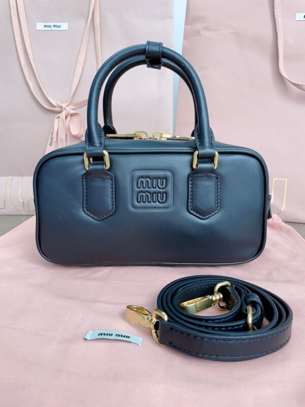 Replica Miu Miu Arcadie Small Full Black 1 Replica Miu Miu Arcadie Small Full Black - near-authentic luxury replica handbag