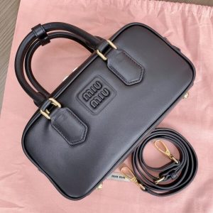 Replica Miu Miu Arcadie Small Full Black 9 Replica Miu Miu Arcadie Small Full Black - high-end fake designer purse