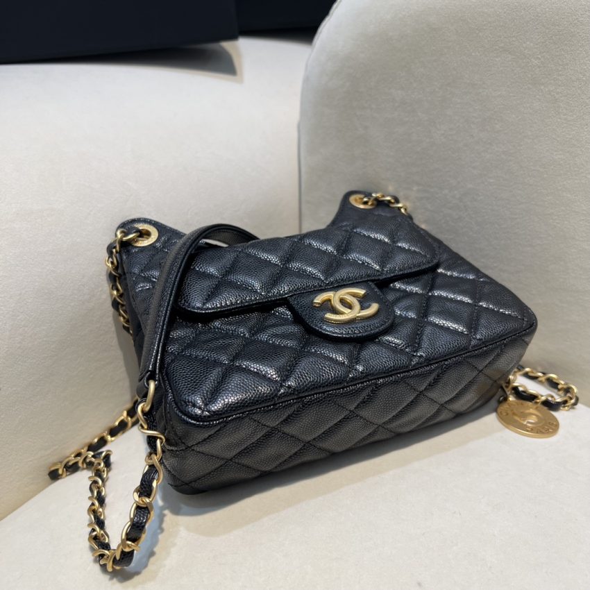 Replica CHANEL 23c Hobo Small Black 4 Replica CHANEL 23c Hobo Small Black - high-accuracy replica luxury purse