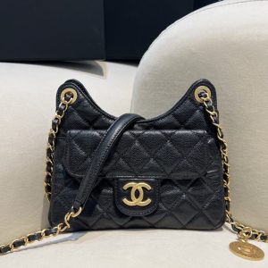 Replica CHANEL 23c Hobo Small Black 1 Replica CHANEL 23c Hobo Small Black - authentic-look luxury purse replica