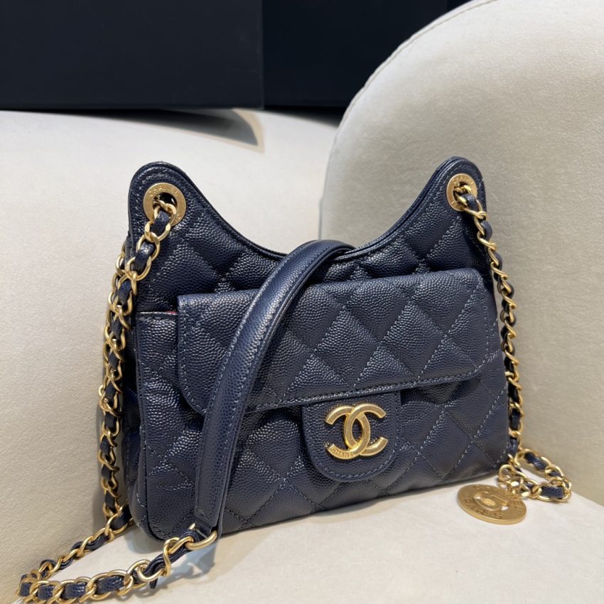 Replica CHANEL 23c Hobo Small Dark Blue 2 Replica CHANEL 23c Hobo Small Dark Blue - high-quality designer bag clone