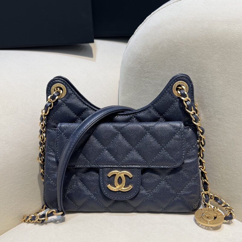 Replica CHANEL 23c Hobo Small Dark Blue 1 Replica CHANEL 23c Hobo Small Dark Blue - high-accuracy replica luxury purse