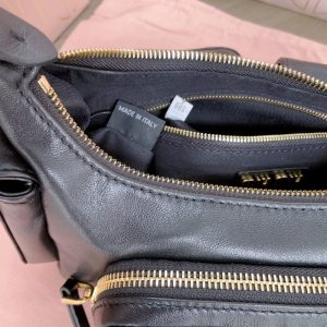 Replica Miu Miu Nappa Pocket Bag Black 7 Replica Miu Miu Nappa Pocket Bag Black - premium-grade designer purse dupe